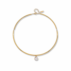 Contour Pear Necklace