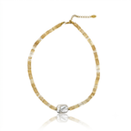 Yellow Glass Necklace