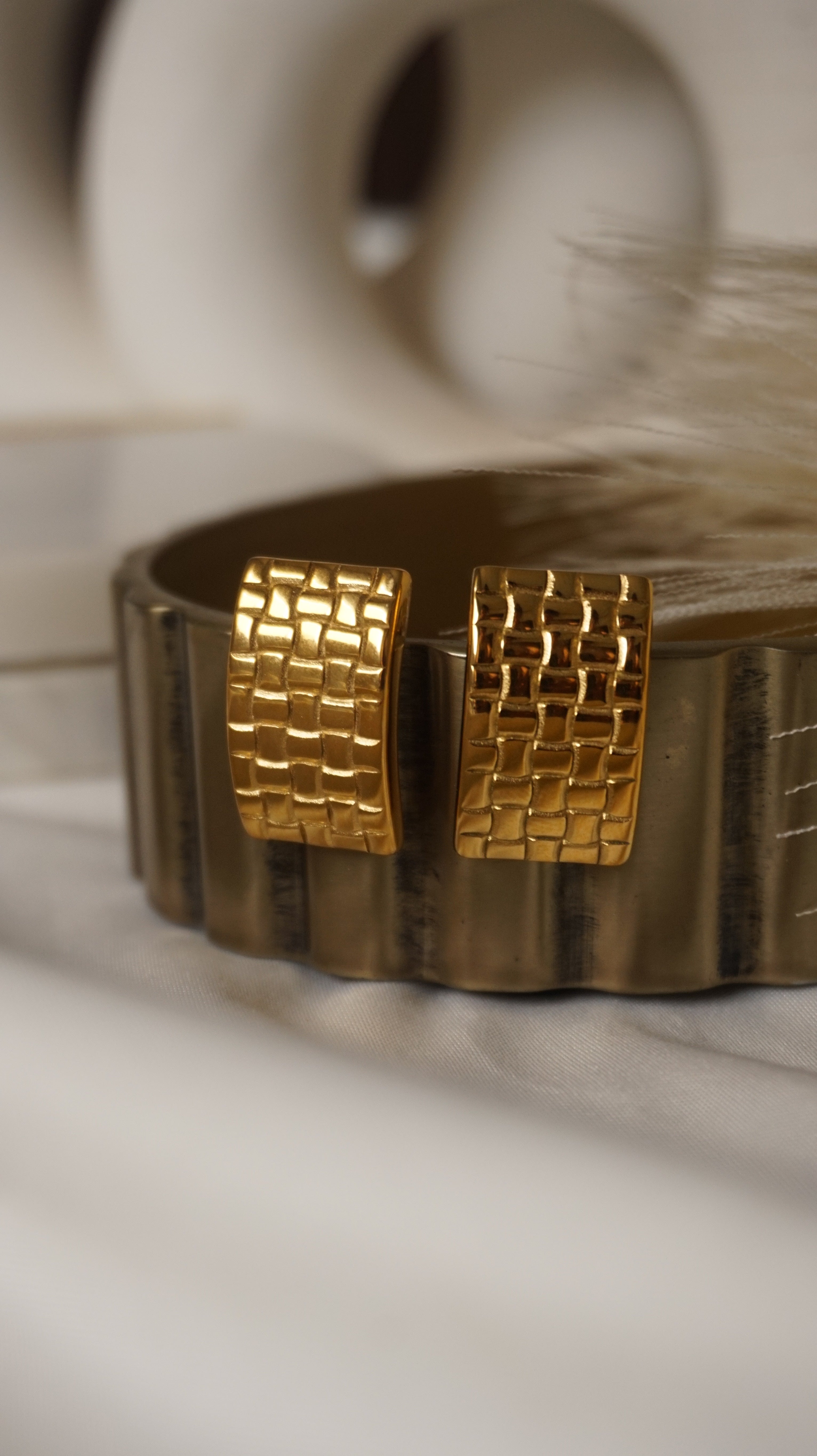 Aretes Vintage Rectangle