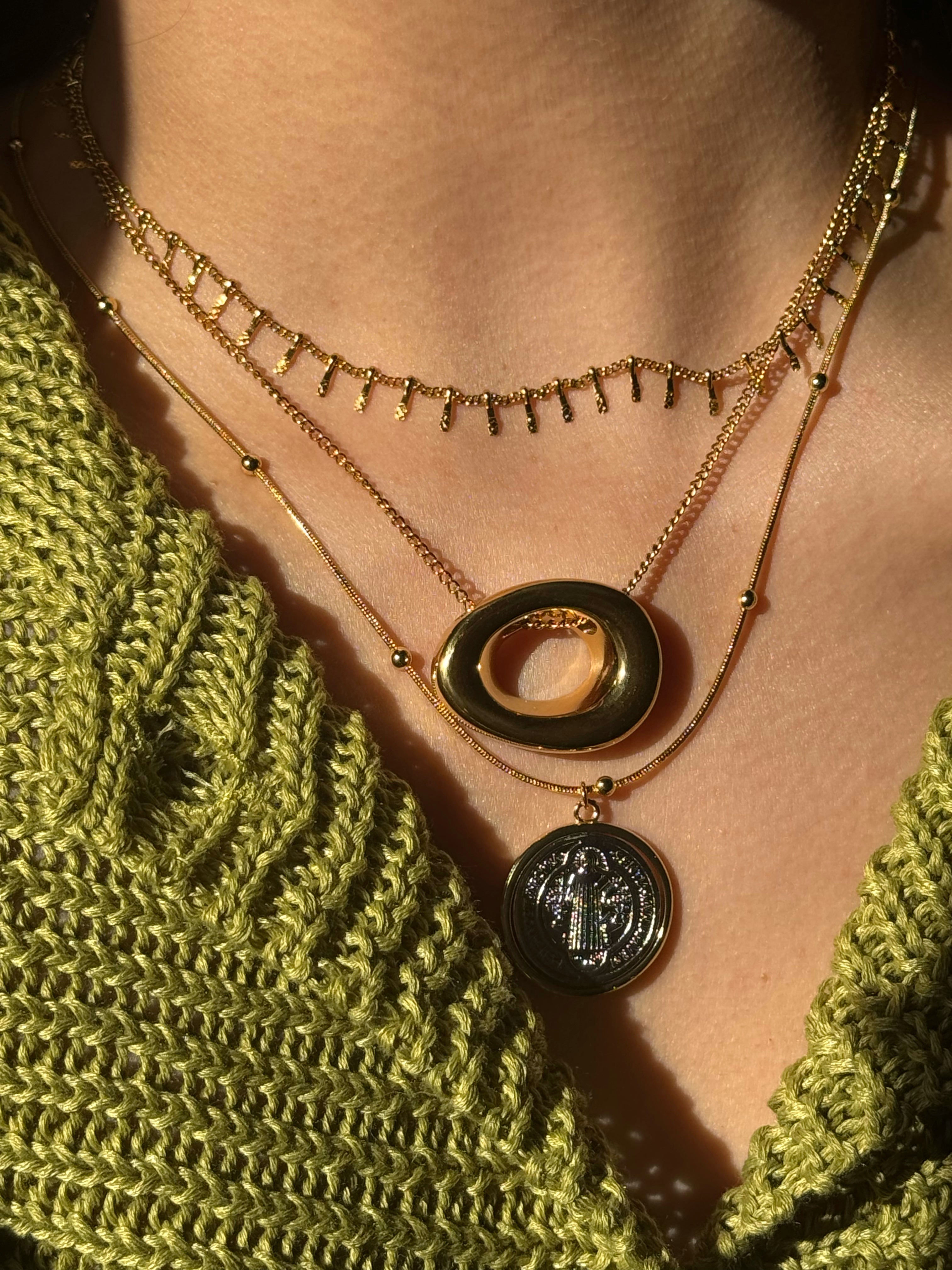 Collar San Benito Silver Doble