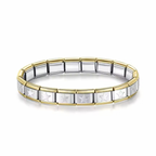 Pulsera Italian Silver + Gold