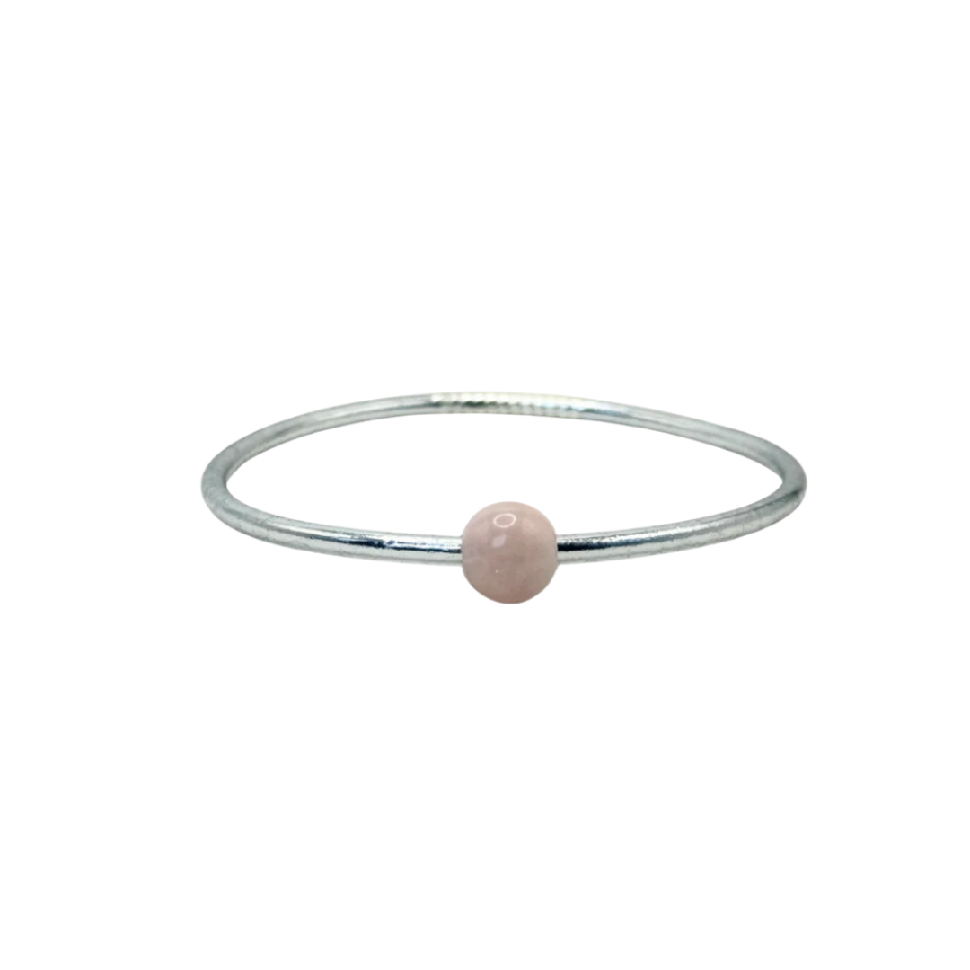 Cuarzo Rosa Buddha Silver