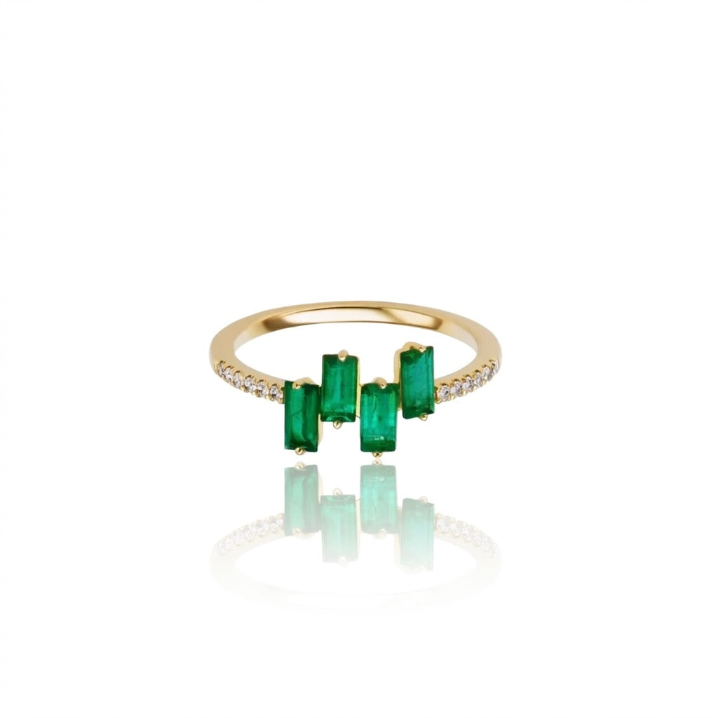 Anillo Baguettes Emerald