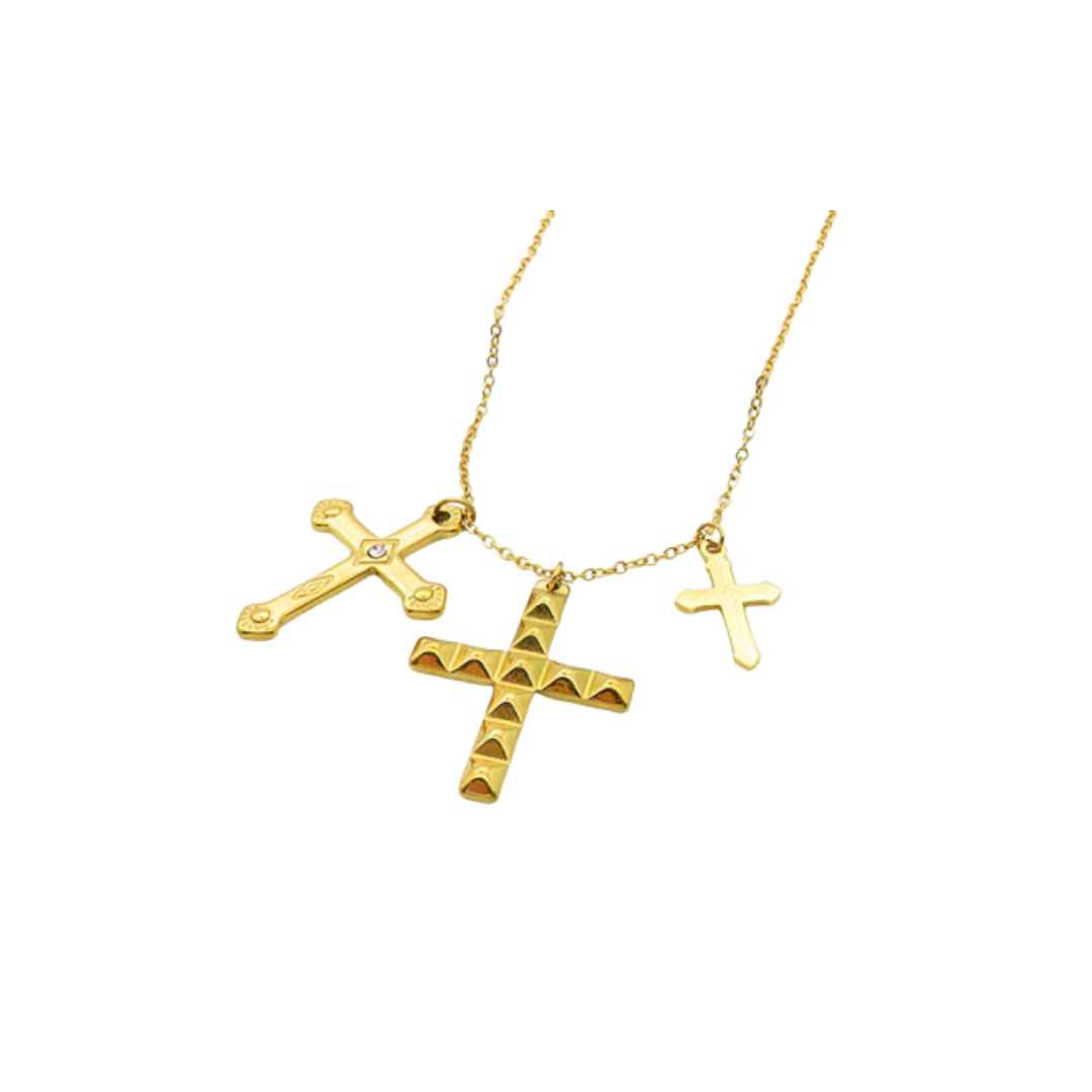 Collar Cruces Triple