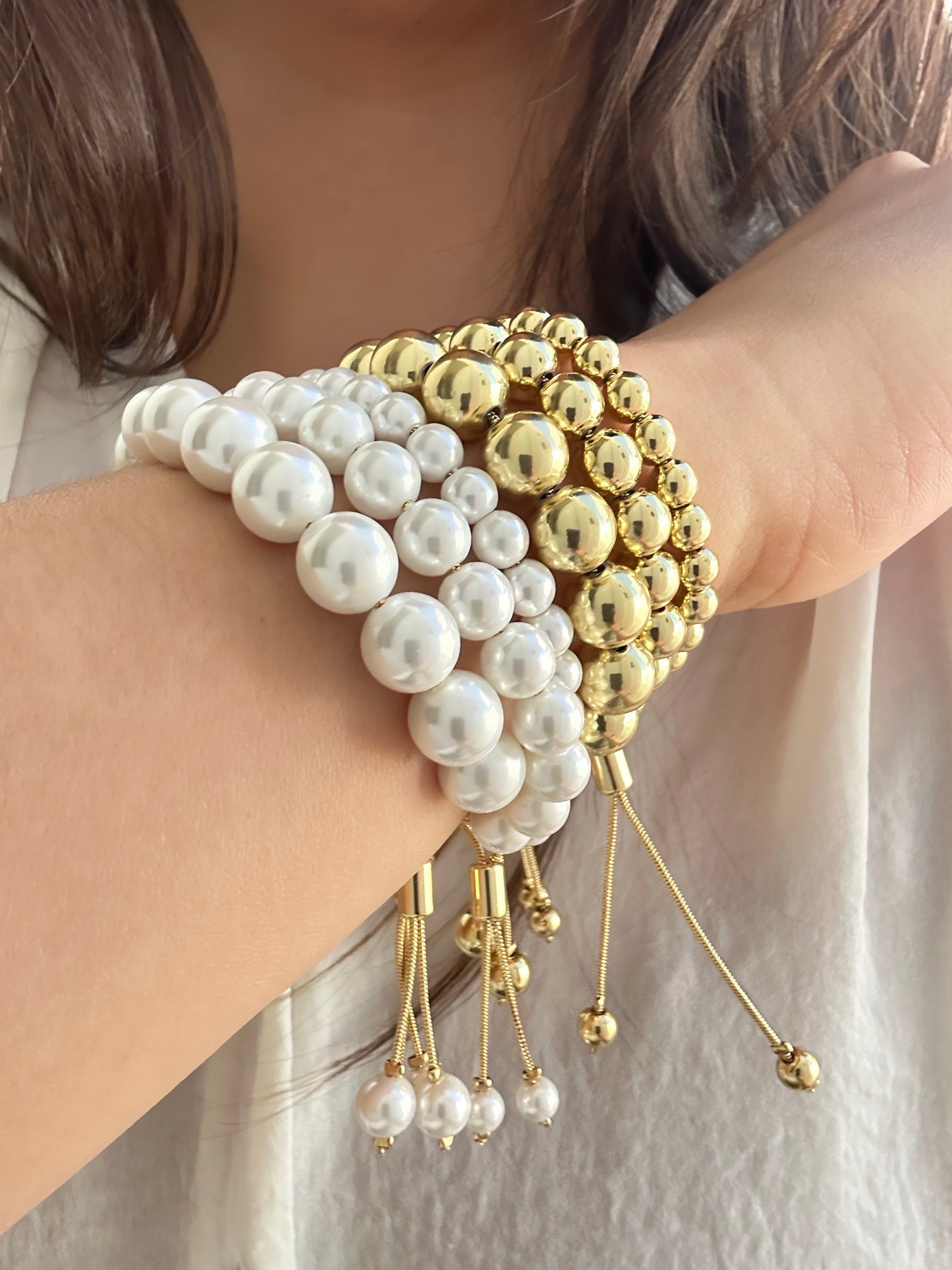 Pulsera White Pearl
