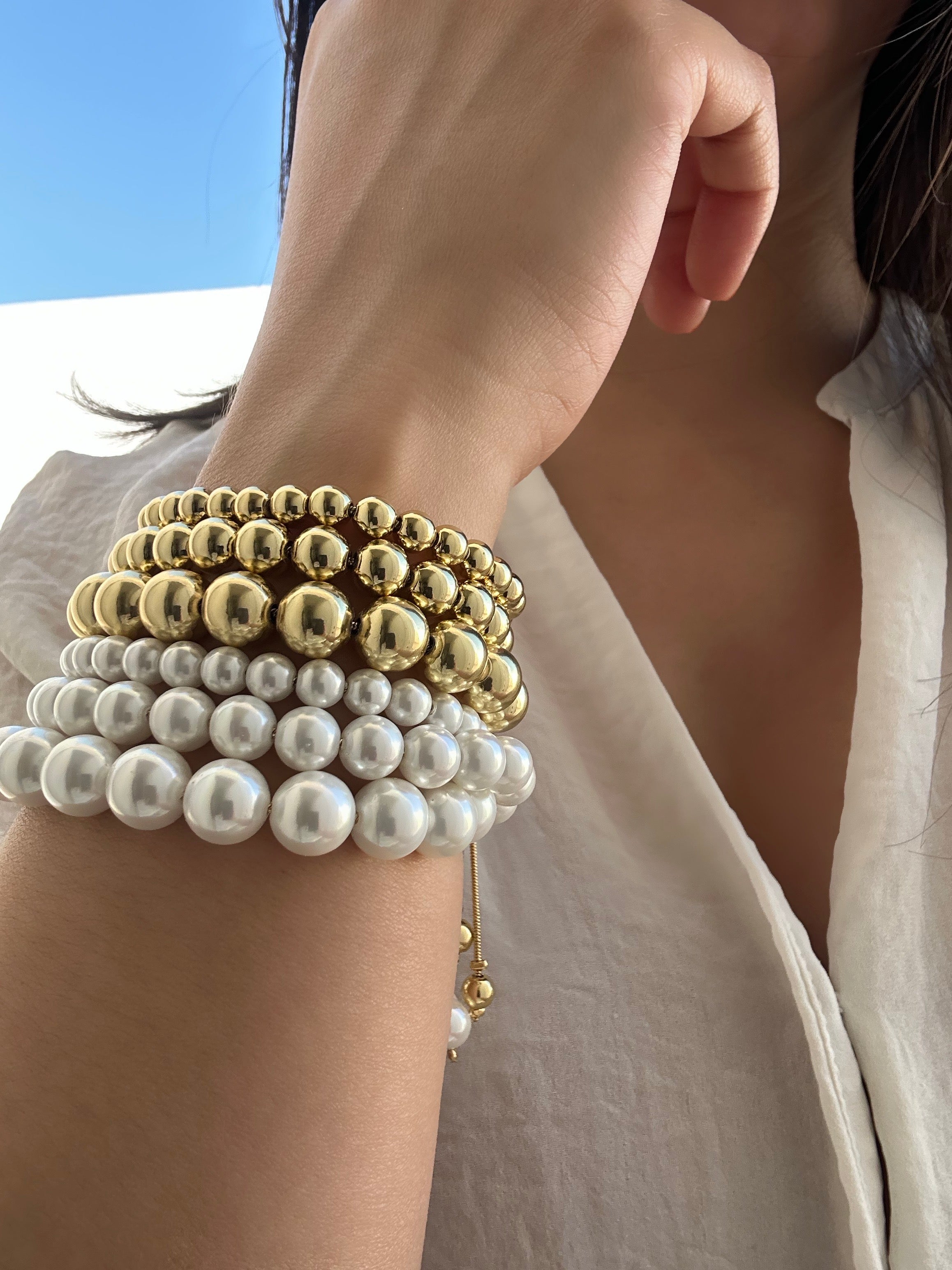 Pulsera Gold Beads