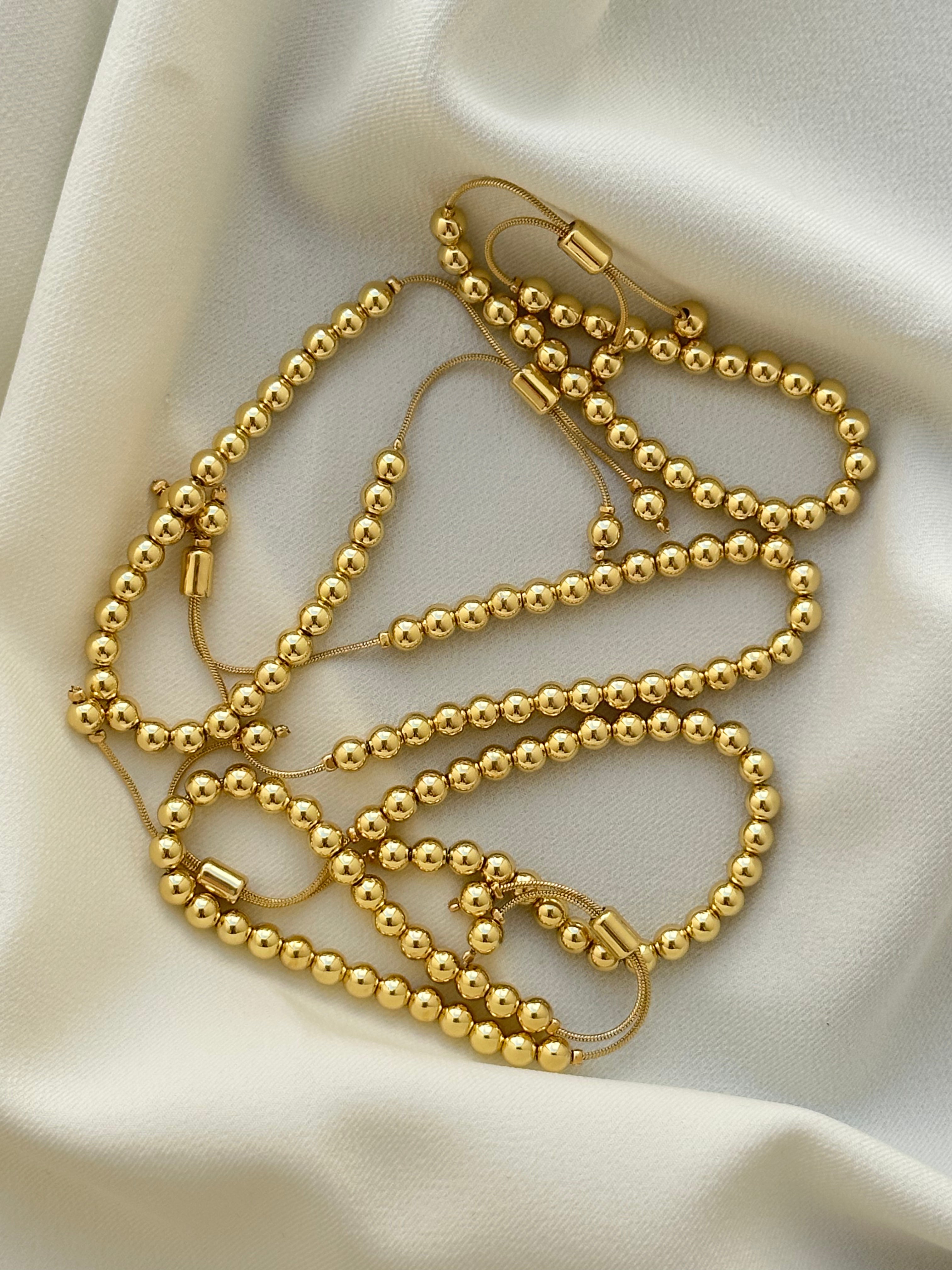 Pulsera Gold Beads