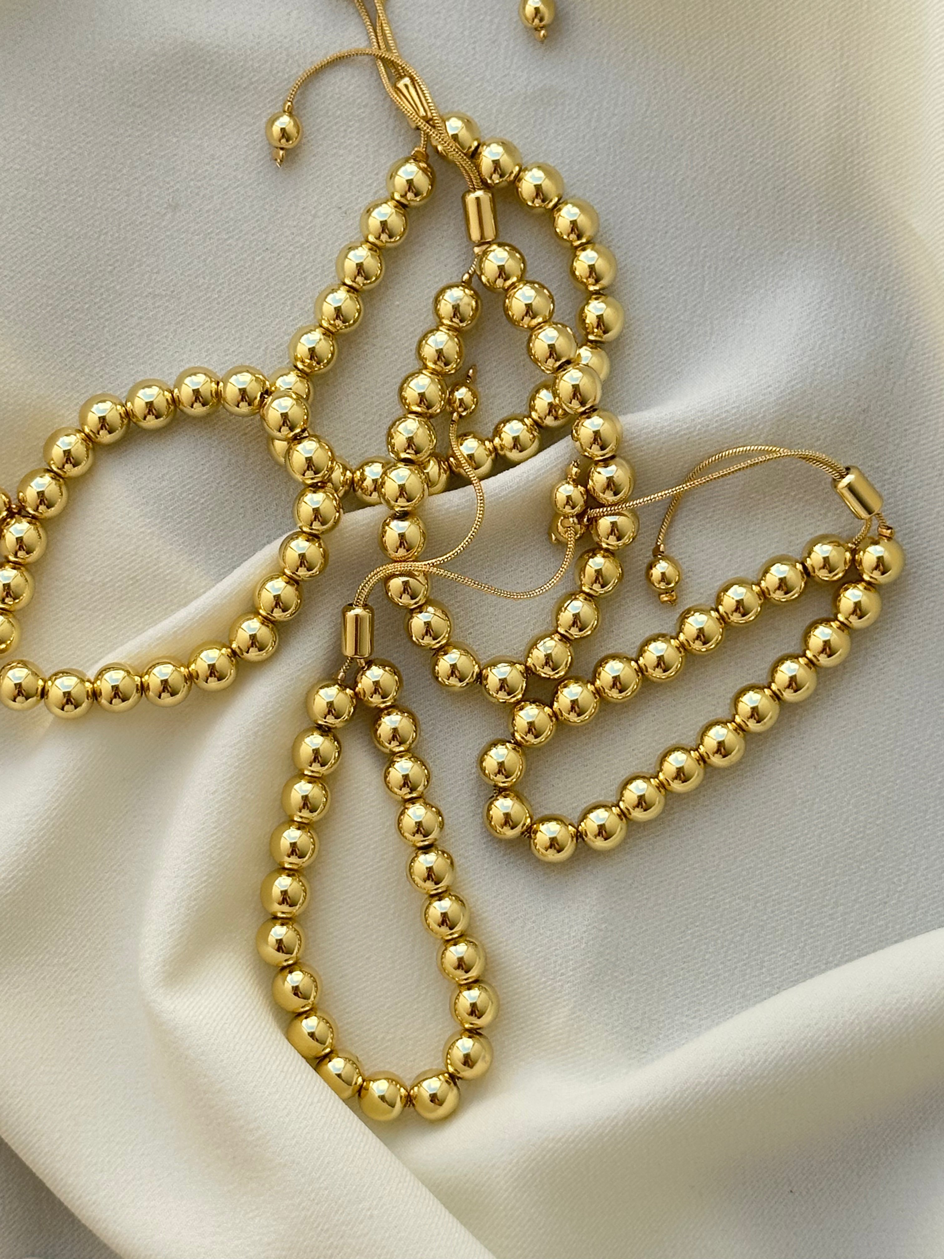 Pulsera Gold Beads