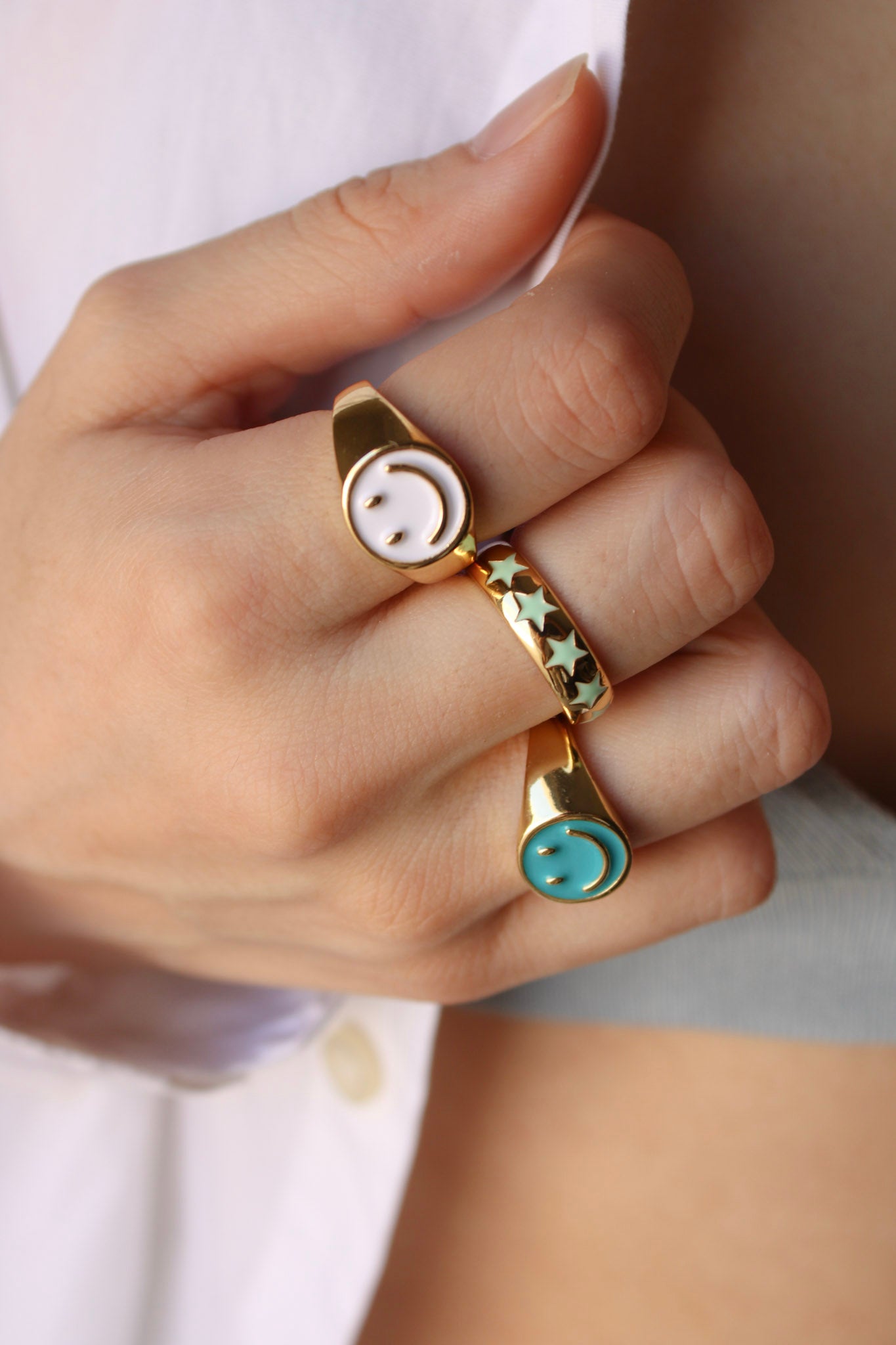 Anillo Happy Esmaltado