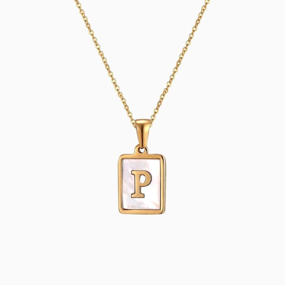 Collar Inicial Madre Perla