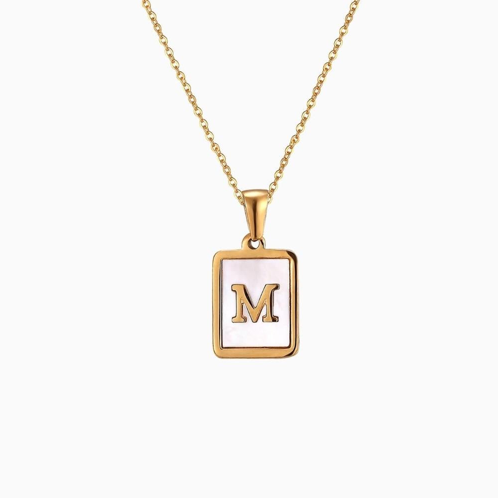 Collar Inicial Madre Perla