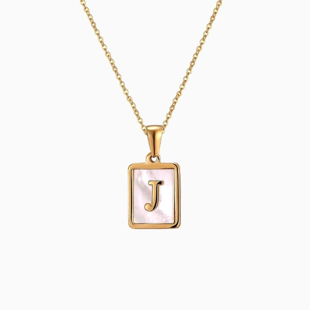 Collar Inicial Madre Perla