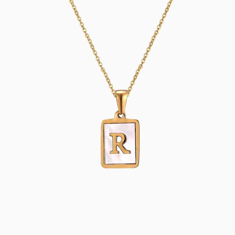 Collar Inicial Madre Perla